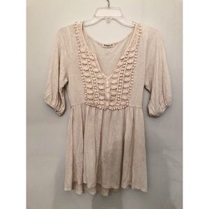 Cream Lace Top